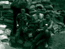 Cpl. George Hiteshew, Jackila and Joe Hall